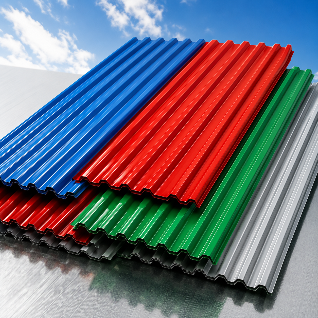 রঙিন টিন (Color Coated Roofing Sheet)